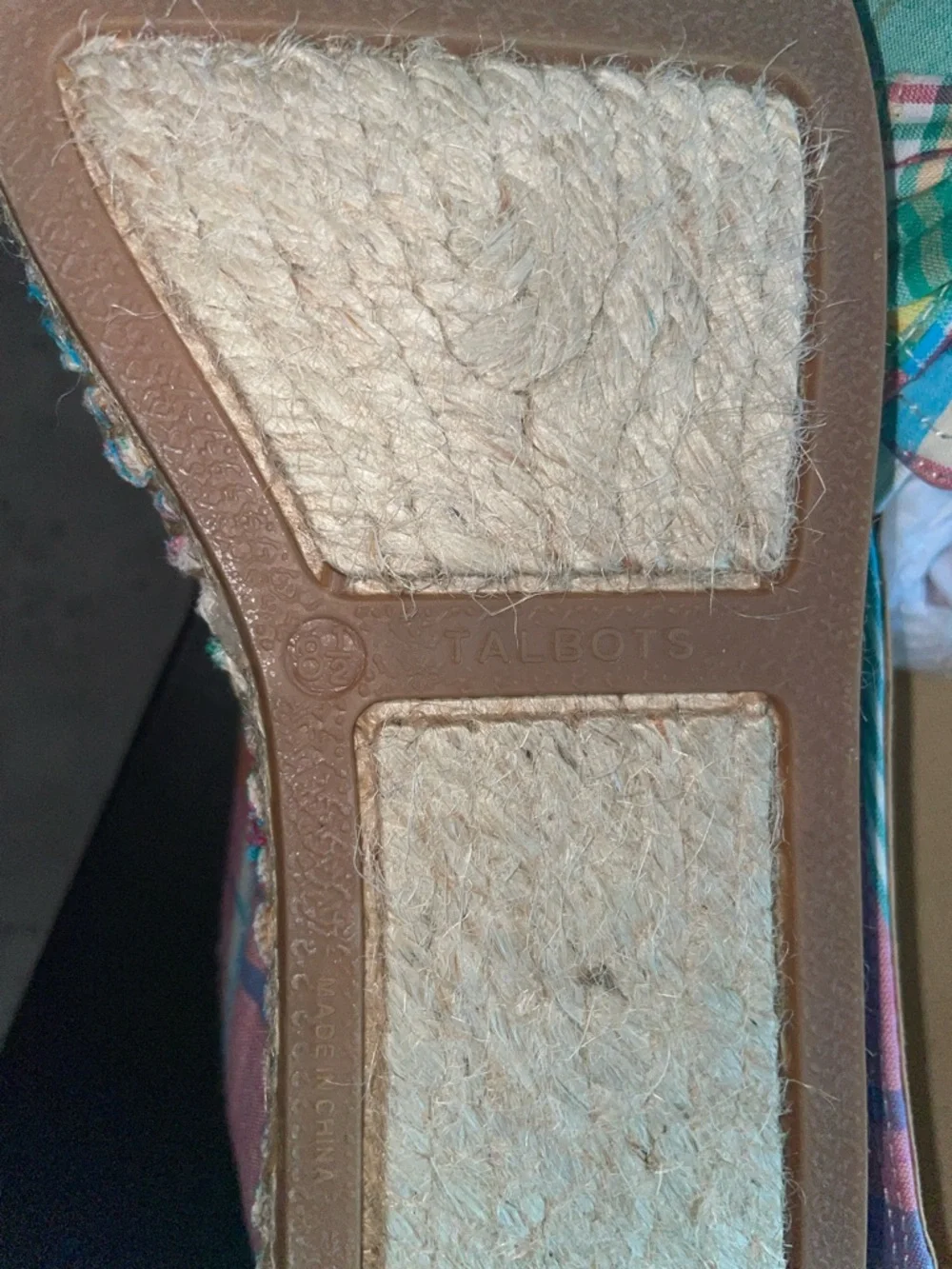 Talbots Pastel Plaid Multicolor Izzy Knot - Picture 2 of 4